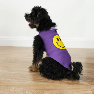 Canine Comfy dog vest with smiley face